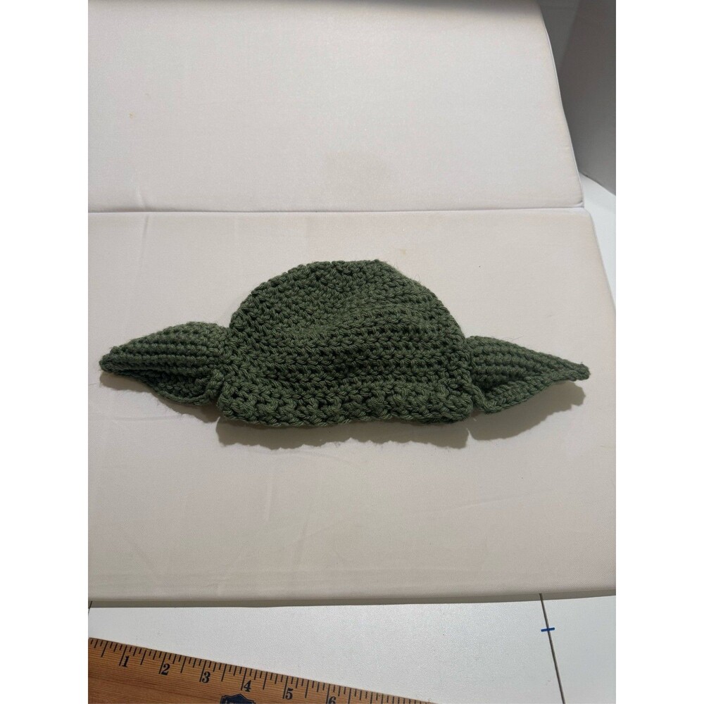 Crocheted Baby Yoda Grogu Hat Star Wars Green Beanie teen/adult